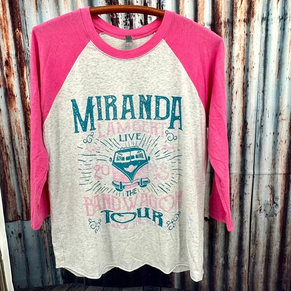 Miranda Lambert, Next Level Other - Miranda Lambert Bandwagon Tour 2018 Raglan Shirt • Next Level • Size M